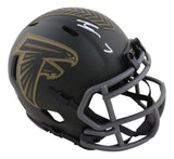 Bijan Robinson Signed Atlanta Falcons Salute To Service Mini Speed Helmet BAS