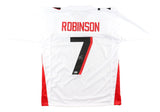 Bijan Robinson Atlanta Signed White Football Jersey BAS