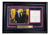 Bill Clinton Signed In Blue Framed White House Letter Monica Lewinsky JSA