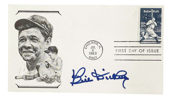 Bill Dickey Signed Babe Ruth First Day Cover Envelope BAS