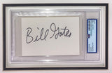 Bill Gates Microsoft Signed Framed Cut Signature w/ 8x10 Photo PSA