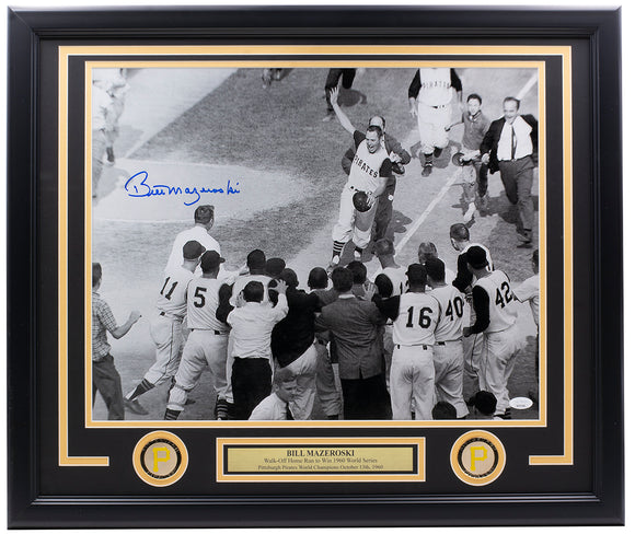 Bill Mazeroski Signed Framed 16x20 Pirates Celebration Baseball Photo –  Sports Integrity