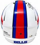 Jim Kelly Thomas Reed Signed Buffalo Bills Full Size Replica Helmet JSA QR