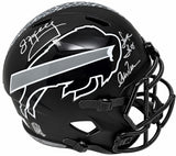 Jim Kelly Thomas Reed Signed Bills FS Salute To Service Replica Helmet JSA QR