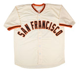 Hayden Birdsong San Francisco Signed Cream Baseball Jersey BAS