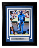 Bo Jackson Signed Framed 8x10 Kansas City Royals Bat Break Photo BAS