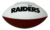 Bo Jackson Signed Oakland Raiders Logo Football BAS ITP w/ Case