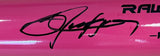 Bo Jackson Kansas City Royals Signed Pink Rawlings Baseball Bat GTSM