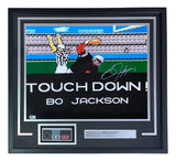 Bo Jackson Signed Framed 16x20 Raiders Tecmo Bowl Photo w/ Controller BAS Sports Integrity