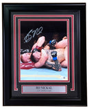 Bo Nickal Signed Framed 8x10 UFC Choke Photo JSA ITP
