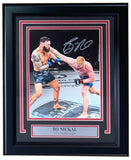 Bo Nickal Signed Framed 8x10 UFC Punch Photo JSA ITP