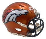 Bo Nix Signed Denver Broncos Flash Mini Speed Helmet BAS - Sports Integrity