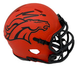 Bo Nix Signed Denver Broncos Rave Mini Speed Helmet BAS