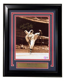 Bob Feller Signed Framed 8x10 Cleveland Indians Photo BAS