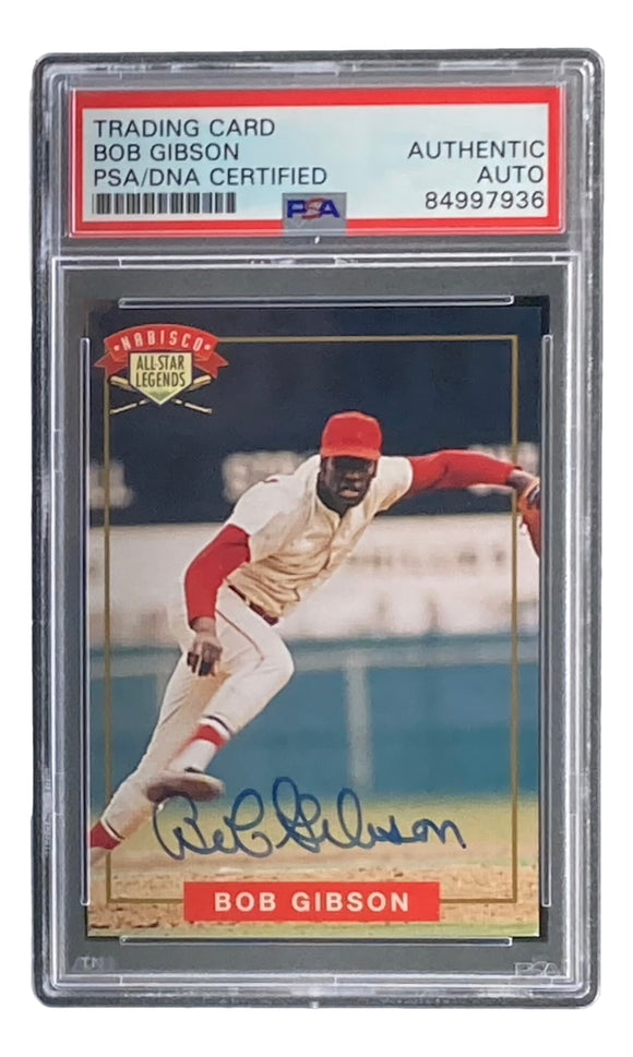 Bob Gibson Signed 1994 Nabisco All-Star Legends Trading Card PSA/DNA Sports Integrity