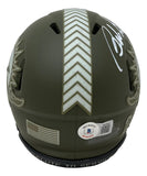 Bob Griese Signed Miami Dolphins Salute To Service Mini Speed Helmet BAS ITP Sports Integrity