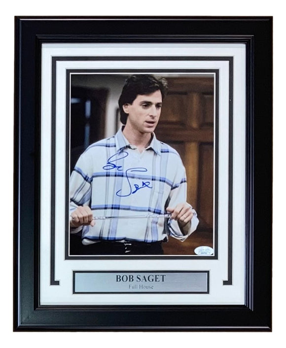 Bob Saget Signed Framed 8x10 Full House Photo JSA