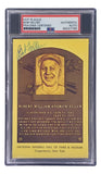 Bob Feller Signed 4x6 Cleveland Hall Of Fame Plaque Card PSA/DNA 85027785 Sports Integrity
