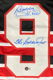 Bobby Hull Signed Custom Black/Red Pro-Style Hockey Jersey The Golden Jet BAS Sports Integrity