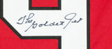 Bobby Hull Signed Custom Red Hockey Jersey HOF 1983 Golden Jet Insc PSA Sports Integrity