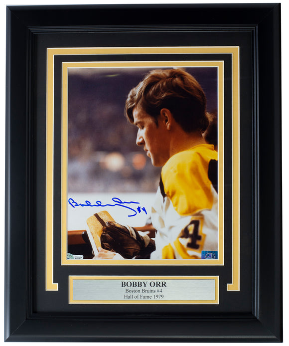 Bobby Orr Signed Framed 8x10 Boston Bruins Photo BAS Sports Integrity