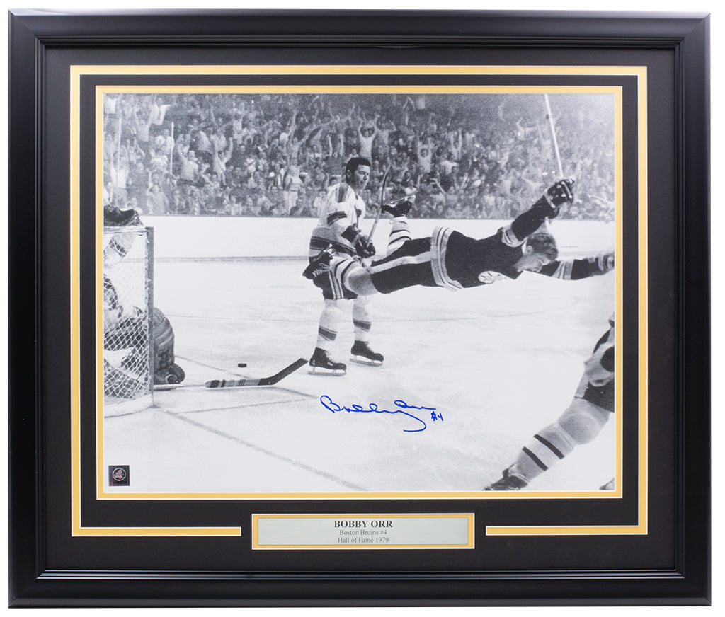Bobby Orr Boston Bruins The Goal Color 16x20 Boston Bruins Hockey Frame