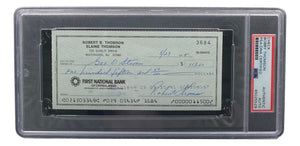Bobby Thomson New York Giants Signed Personal Bank Check PSA/DNA 85025529 Sports Integrity