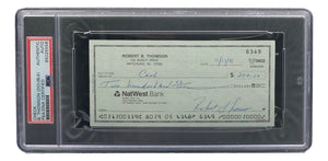Bobby Thomson New York Giants Signed Personal Bank Check PSA/DNA 85025558 Sports Integrity