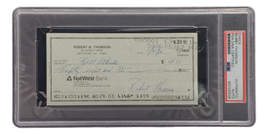 Bobby Thomson New York Giants Signed Personal Bank Check PSA/DNA 85025539 Sports Integrity