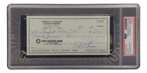 Bobby Thomson New York Giants Signed Personal Bank Check PSA/DNA 85025554 Sports Integrity