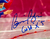 Bonnie Blair Signed 8x10 Olympic Gold Medalist Photo Gold x5 Insc BAS BC88674 Sports Integrity