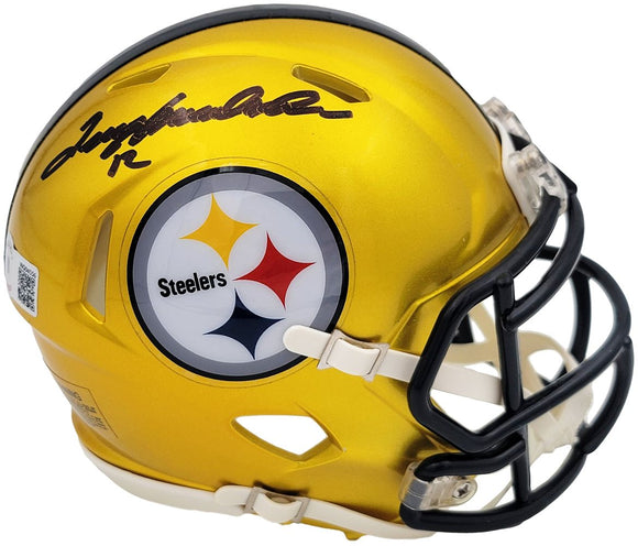 Terry Bradshaw Signed Pittsburgh Steelers Flash Mini Speed Helmet BAS