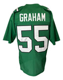 Brandon Graham Philadelphia Signed Kelly Green Football Jersey JSA QR Hologram