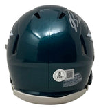 Brandon Graham Signed Eagles Mini Speed Helmet BAS w/ Super Bowl 59 LIX Case