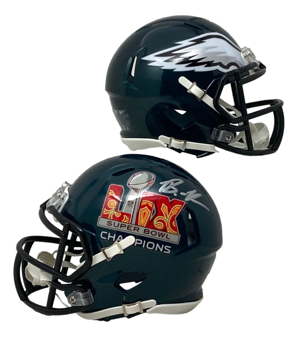 Brandon Graham Signed Philadelphia Eagles FS Super Bowl 59 LIX Replica Helmet BAS