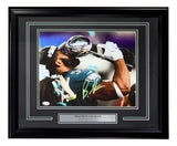 Brandon Graham Signed Framed 11x14 Philadelphia Eagles SB Trophy Photo JSA