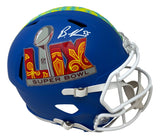 Brandon Graham Signed Eagles FS Blue Super Bowl 59 LIX Replica Helmet JSA QR