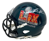 Brandon Graham Signed Eagles Super Bowl 59 LIX Mini Speed Helmet BAS w/ Case