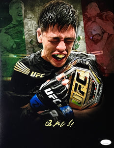 Brandon Moreno Signed 11x14 UFC Collage Photo JSA Sports Integrity