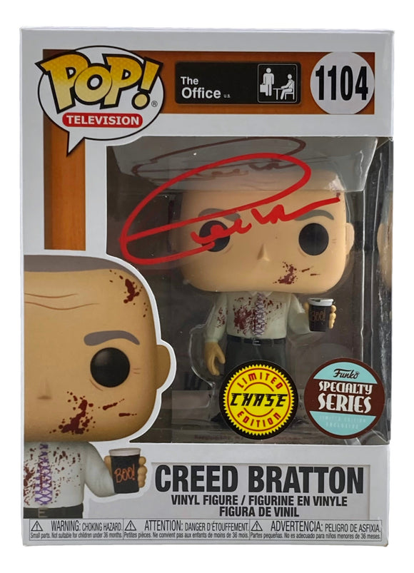 Creed Bratton Signed The Office Limited Edition Chase Funko Pop #1104 JSA ITP Sports Integrity