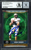 Drew Brees Signed 2001 Crown Royale #4 Chargers Rookie Card BAS Auto 10