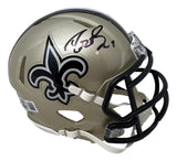 Drew Brees Signed New Orleans Saints Mini Speed Helmet BAS