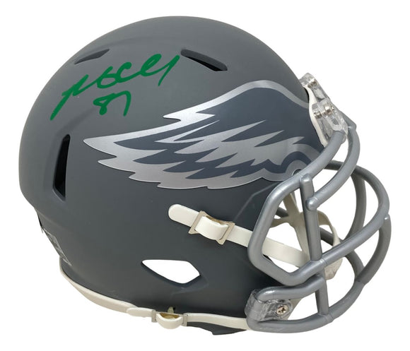 Brent Celek Signed Philadelphia Eagles Slate Mini Speed Helmet BAS ITP