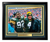 Brett Favre Signed Framed 16x20 Green Bay Packers Photo Lambeau Legends Radtke