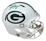 Brett Favre Signed Green Bay Packers FS White Replica Speed Helmet Radtke Holo