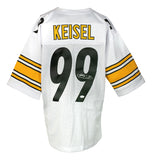 Brett Keisel Signed Custom White Pro Style Football Jersey JSA