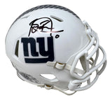 Brian Burns Signed New York Giants Salute To Service Mini Speed Helmet BAS