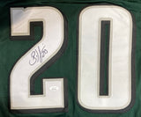 Brian Dawkins Signed Custom Green Pro-Style Football Jersey JSA Hologram