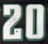 Brian Dawkins Philadelphia Signed Framed Black Football Jersey BAS