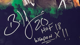 Brian Dawkins Signed 16x20 Eagles Green Smoke Collage Photo Weapon X HOF 18 JSA